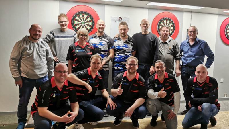Ordentlich was los auf der Dartanlage! 