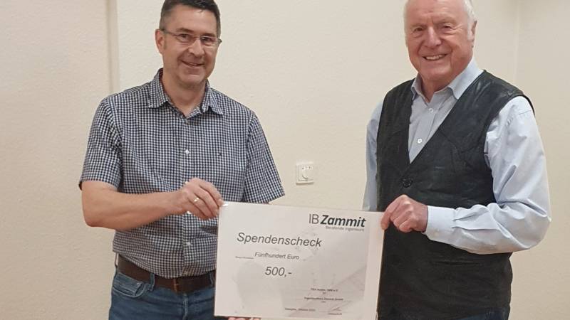 Spendenscheck für die TSA