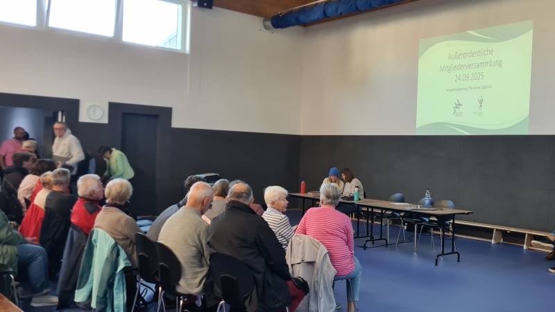Außerordentliche Mitgliederversammlung - Abt. Schwimmen